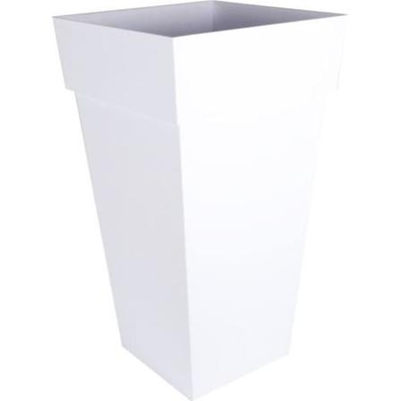 EDA XXL Tuscan Flowerpot - Square - 43,3 x 43,3 x H 80 cm - 98 L - White