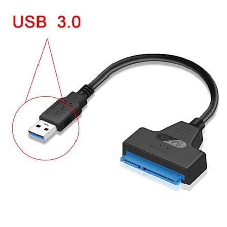 USB till SATA-adapterkabel för 2,5" SSD/HDD-enheter, extern SATA