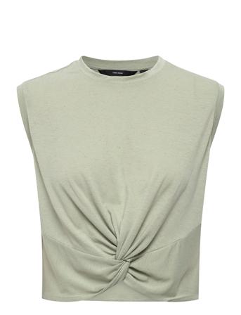 Vmjune Sl Knot Top Jrs Grey Vero Moda