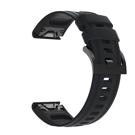 INF Kellon ranneke Garmin Fenix 7S/6S/5S, Garmin Instinct 2s 20mm musta