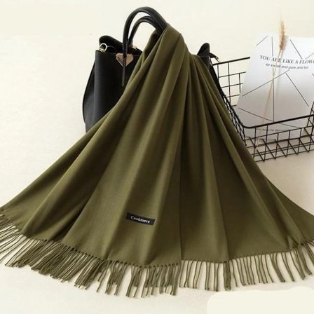 OLIVE GREEN SHALE TØRKLÆDE