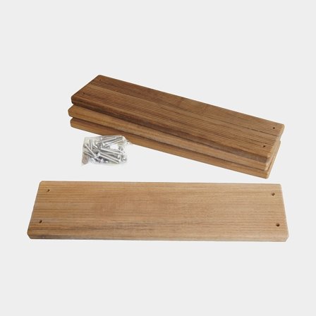 Treden voor zwemladders 1852-Marine, teak, 4 treden, 45 cm, 11.5 cm