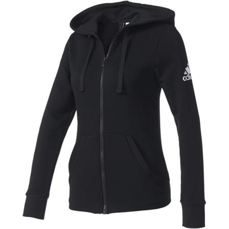 Sweatshirts Adidas Essentials Solid Full Zip Hoodie W Svarta 164 - 169 Cm/m