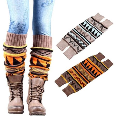 2 Paria Neulegaitereita Naisille Talvella Pitkät Legging-Sukat