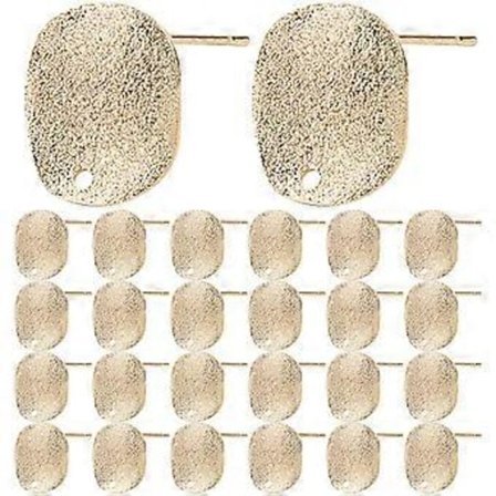 30 stk. Øredobber Stud Baser i Legering DIY Øre Stud Base Øredobber Lagingsmaterialer