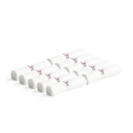 Sopsäckar, 10 rullar (100 st/rulle) , 30 liter, vit