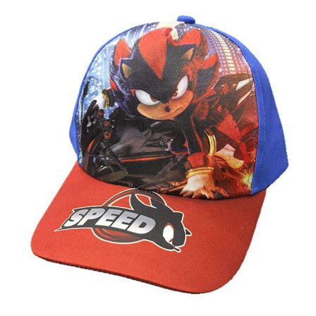 Sonic Anime Tecknad Tryckt Baseball Keps Justerbar Keps för Barn