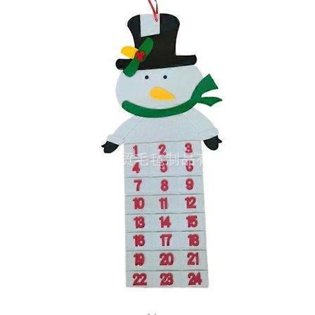 Julgran i filt Jultomte Adventskalender Julhängande Ornament Barn
