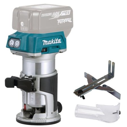 Makita DRT50Z Multifräs utan tillbehör, batteri och laddare, Elhandverktyg