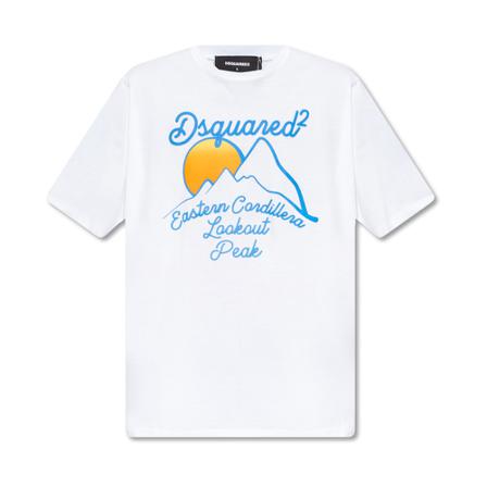 Dsquared2 Logo T-shirt Hvid, Herre T-shirts