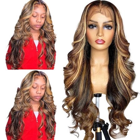 Lace Front Parykker Menneskehår Forplukket HD Body Wave Lace Front Parykker