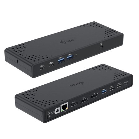 I-TEC dokkingstasjon - USB-C / USB4 / Thunderbolt 3 / Thunderbolt 4 - HDMI, 2 x DP++ - 1GbE