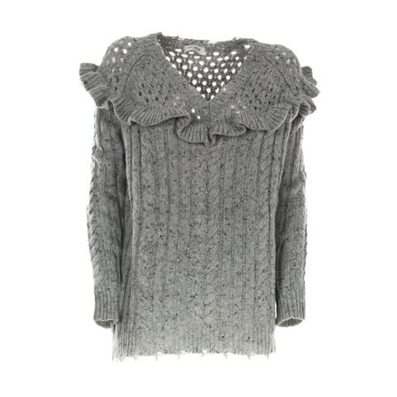 Twinset Trui , Grijs , Dames , Maat: S