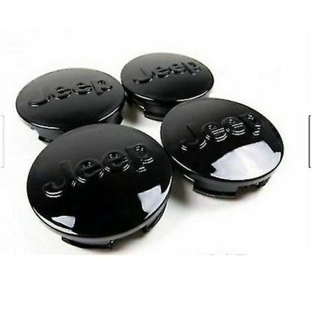 Nye 2007-2015 Sorte Jeep 63mm Center Caps Grand Cherokee 20"