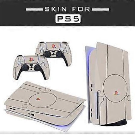 Liimautuva Iho - Yhteensopiva PS5:n kanssa - Peite konsolin mukauttamiseen - Irrotettava vinyylikalvo - Mattainen satiini HD-laatu (Levy, PS Retro 