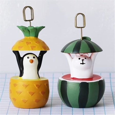 Vandmelon & Ananas Visitkort Holder Visitkort Holder Skrivebordsnotepapir Fotoholder Ornament