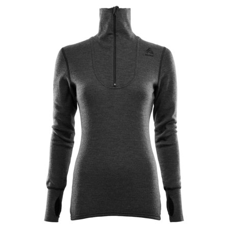 Aclima DoubleWool Polo with Zip Woman Women base layer tops Grey S