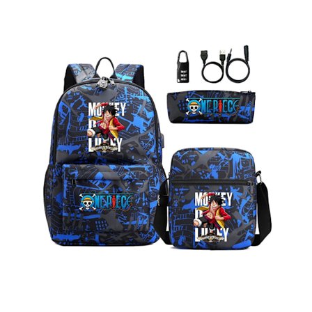 One Piece Password Lock Tredelt Studenterrygsæk18