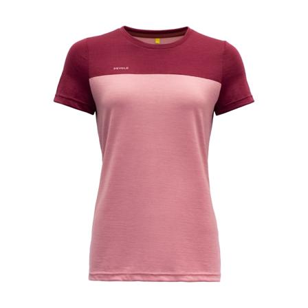 Devold Norang Woman Tee Women short-sleeved sweaters Pink XL