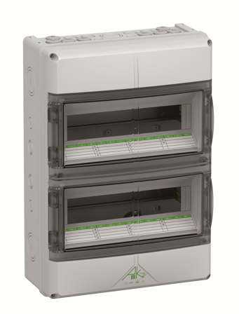 Spelsberg 73342801 Normkapsling ventilert, IK08 2 x 14 moduler, Elfordeling & strømforsyning