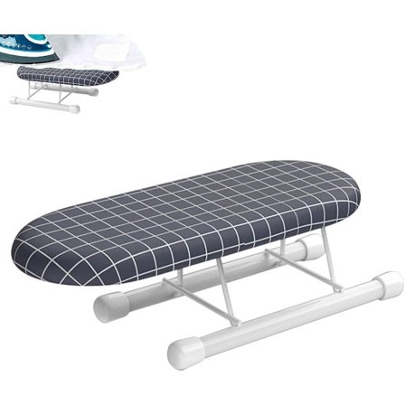 Lille Strygebræt, Ærmebræt til Syning og Strygning | Bordstrygebræt med Sammenklappelige Ben, Praktisk til Studieboliger og Rejser