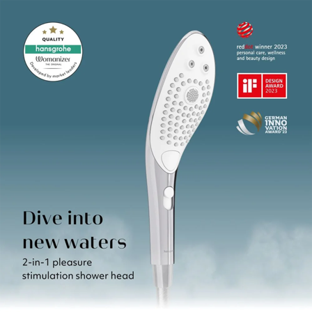WAVE SHOWER HEAD - WHITE - Vuxen.se - Vibrator