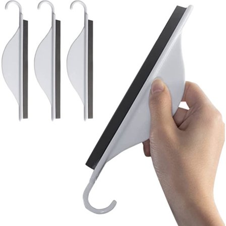 3-delad duschskrapa med krok, badrumsskrapa, badrumsglassskrapa