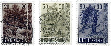 Liechtenstein 1958 - MICHEL 371-373 - Stemplet