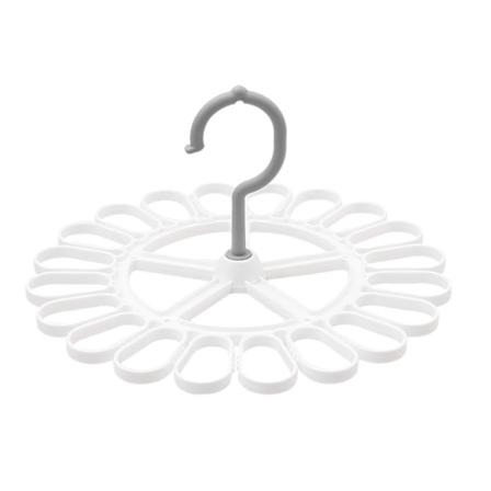 360 graders roterbar sockklämma högkvalitativ PP med 20 klämmor Underklädeshängare för maskbh-underkläder White Gray