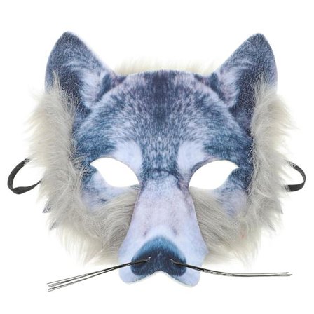 Kreativ Halloween Maske Scary Wolf Maske Cosplay Requisitter Halloween Festartikler (28X18X3CM, som vist på billedet)