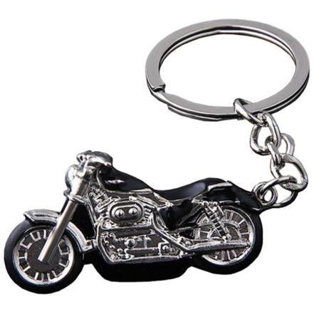 Stilsäker Motorcykel Nyckelring Svart