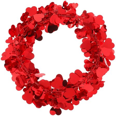 Partydekoration Hjärta Krans Alla Hjärtans Dag Hjärta Girlang Romantisk Alla Hjärtans Dag Dekor Krans Gårdsdekoration För Årsdagar Och Fester[D]