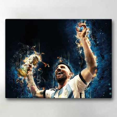 Canvas-taulut / Taulut - Messi - Argentina - 40x30 cm - Canvastaulut