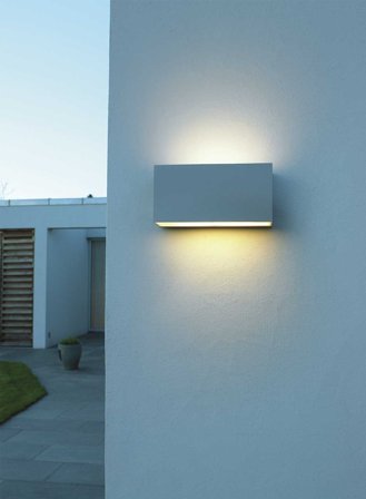 Asker 1513 utelampe opp/ned - aluminium