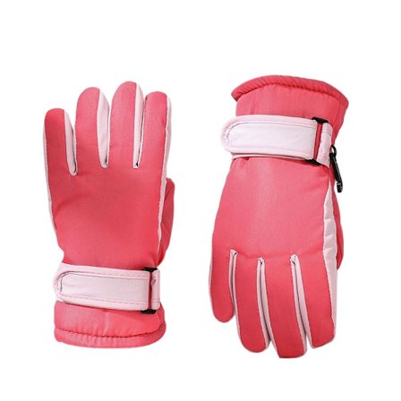 Skidhandskar för barn Långärmade vantar RÖDA - high quality