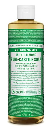 Dr. Bronner's Castile Soap Almond Almond 475 ml, Skincare, Kropspleje, Bodyshampoo
