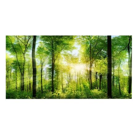 3D-effekt självhäftande skogsaffisch för akvariedekoration 122 x 50 cm