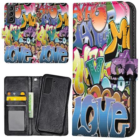 Samsung Galaxy S22 Plus - Mobilcover/Etui Cover Graffiti Multicolor