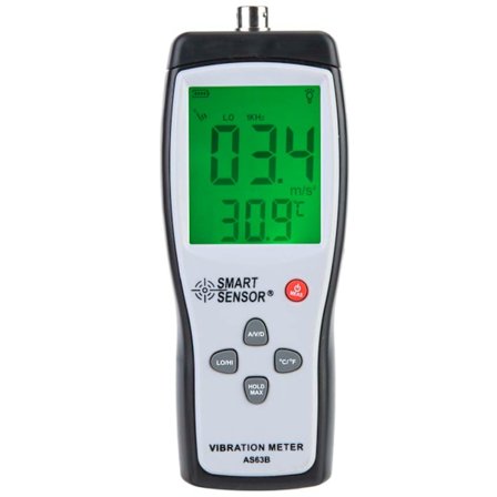 LCD Vibrasjonstester Måler Vibrometer Gauge Analysator Vibrasjonstester AS63B