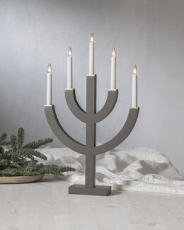 Star Trading Ljusstake Anno Brun - Jul