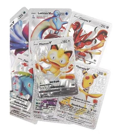 55 ekstremt sjældne Monster-kortpakker [inklusive Vmax, GX, EX, V, osv.], interessant kombination, skinnende kort, perfekt gave til børn