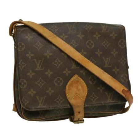 Louis Vuitton Vintage, pre-owned Canvas Cartouchiere Bruin, Dames, Maat:ONE Size