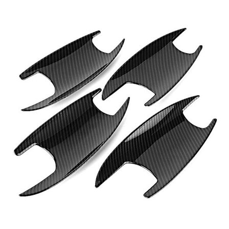 4 stk. Dørhåndtagsskåle med kulfibertekstur, passer til Mercedes-Benz B-klasse W247 2020