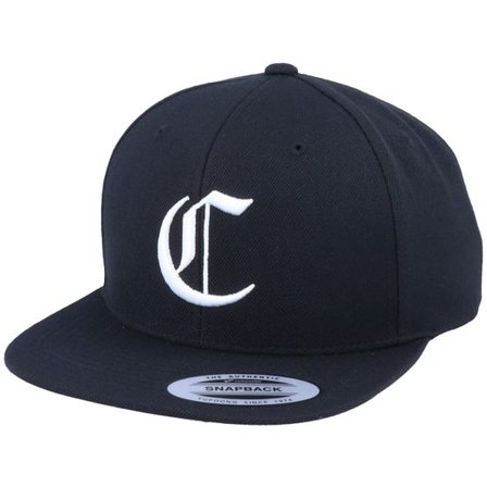Iconic - Svart snapback Keps - C Letter 3D Black Snapback @ Hatstore