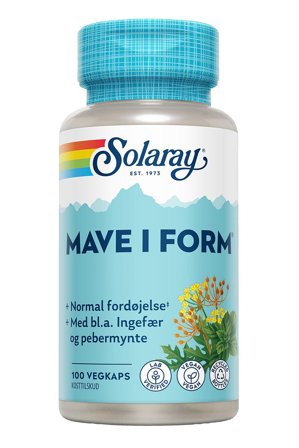 Solaray Mave i Form, Helse & Madvarer, Kosttilskud, Fordøjelse & Fibre