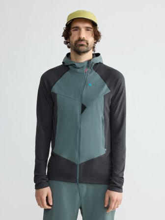 Klättermusen Hugin Zip Hoodie Herren - Raven-Teal Grey - XL