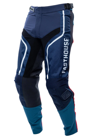 Pantaloni Motocross Fasthouse Grindhouse Hudson Albastru/Roșu 38