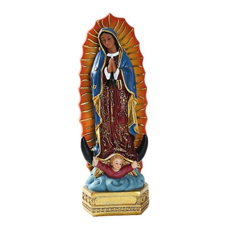 Vor Frue af Guadalupe Mexico Jomfru Maria Figurer Gave Resin Håndværk Til Dekoration