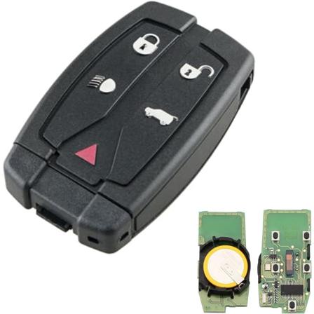 Freelander 2 nøglering 5 knapper fjernbetjening smart nøglering 433Mhz med blad, Pfc7953 chip til Land Rover Freelander 2