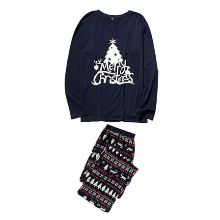 Juletre print pyjamas sett familie matchende julenyhet pyjamas for voksne kvinner menn barn babyer Women 6-9 Months